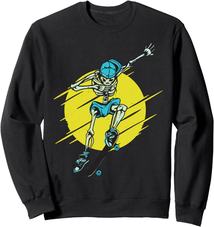 Cooles Dabbing Skelett Trick Skater Geschenk Sweatshirt