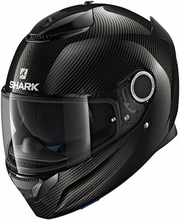 Shark HE5000 Spartan Carbon Racing Motorrad Motorradhelm, Schwarz