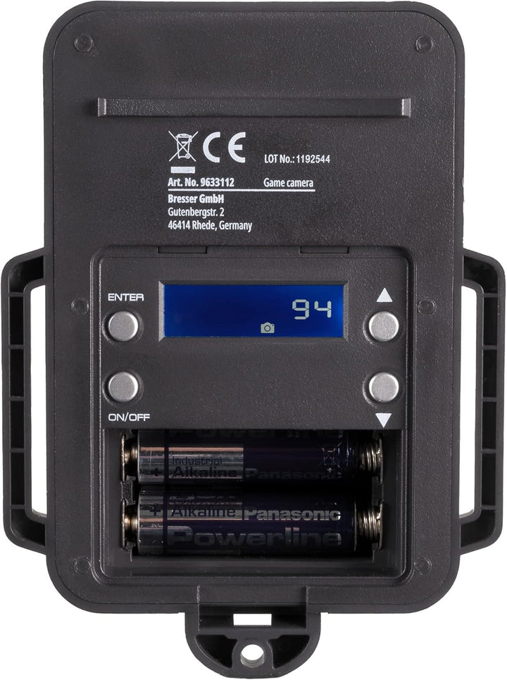 Bresser Wildkamera 5 MP Full-HD mit PIR-Bewegungssensor, Infrarot-LED-Beleuchtung, Wasserdicht IP65,