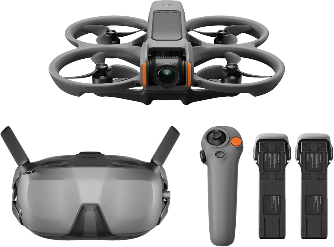 DJI Avata 2 Fly Smart Combo (drei Akkus), FPV-Drohne mit Kamera 4K, Immersive Experience, One-Push-A