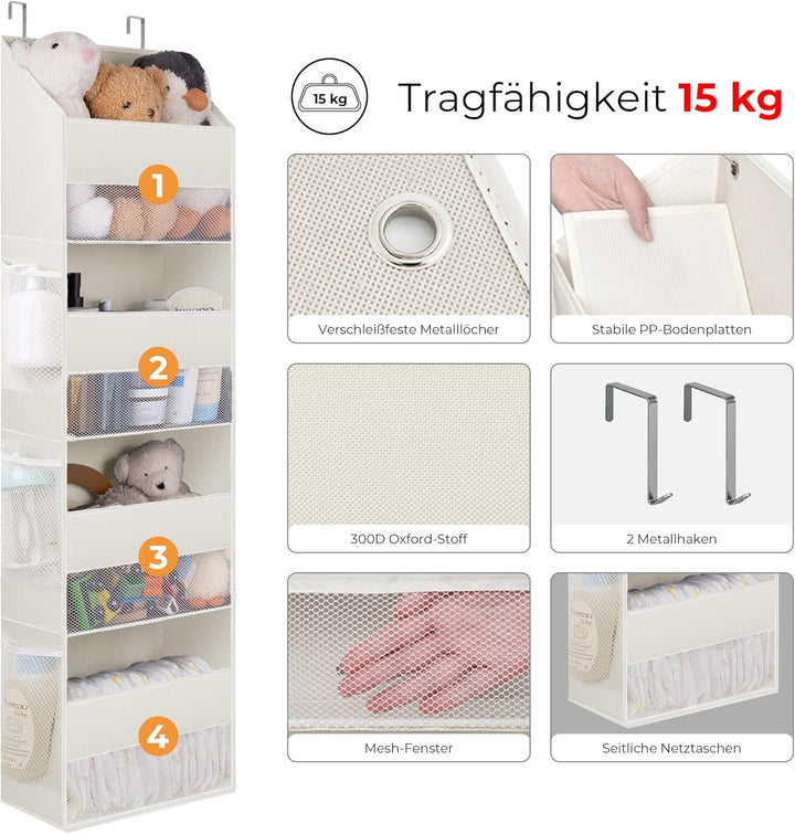 GRANNY SAYS Organizer Tür Hängend mit 4 Taschen, Packung mit 1 hinter der Tür hängenden Speicherorga