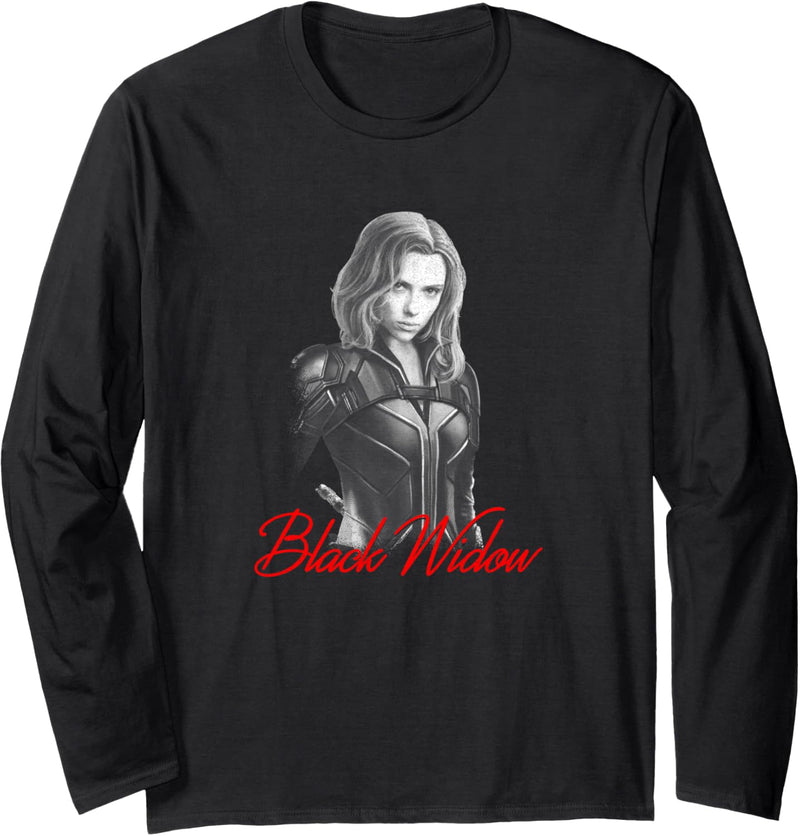 Marvel Black Widow Mono Langarmshirt