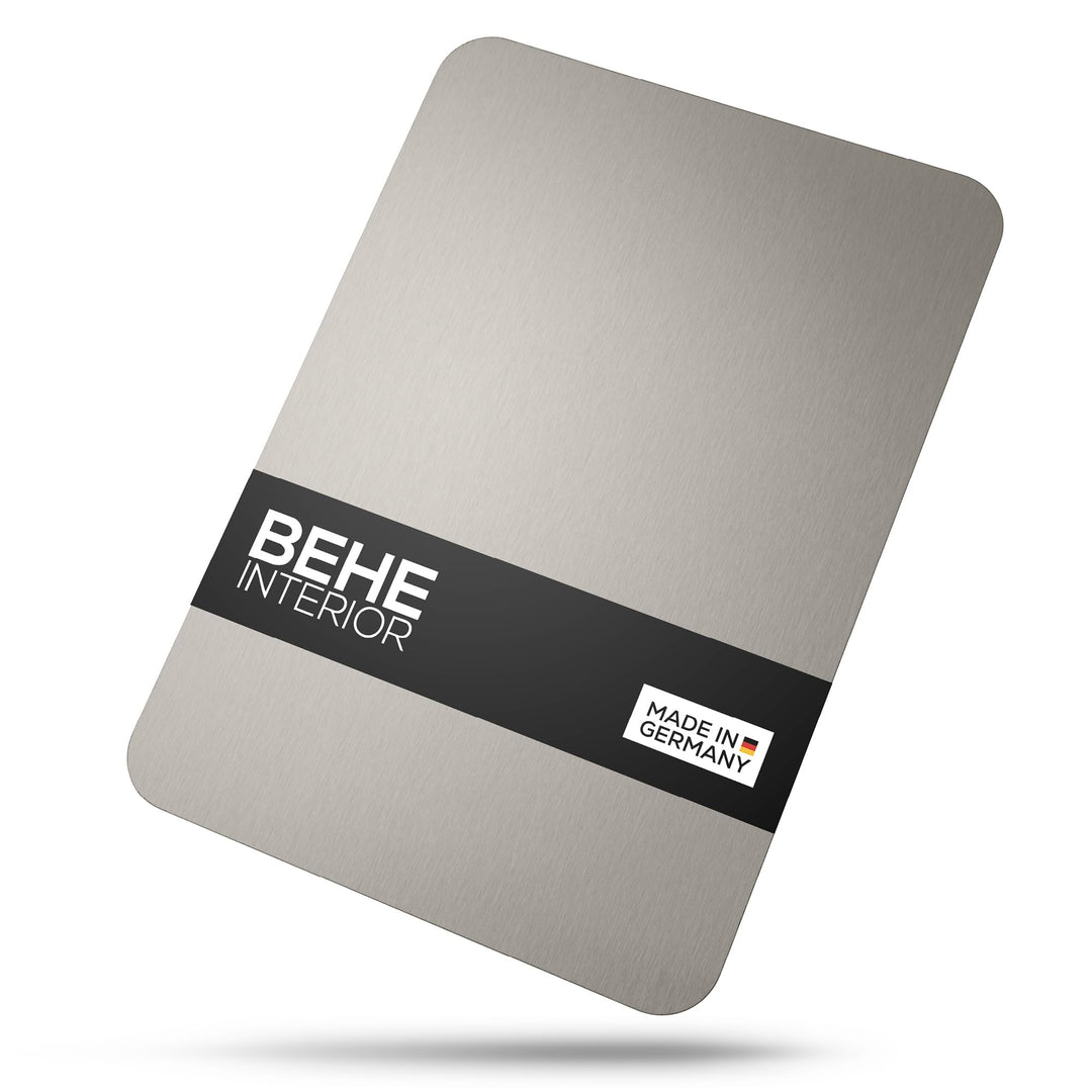 BEHE Schneidebrett Edelstahl - Made in Germany, Hygienisches Schneidebrett, cutting board, Rutschfes