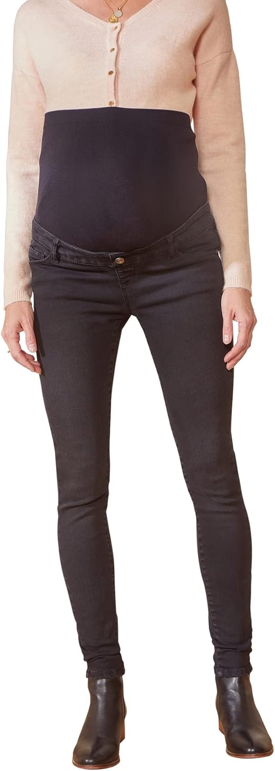 Vertbaudet Umstands-Jeans mit Stretch-Einsatz, Skinny-Fit, Bundweite verstellbar 46 Grosse Grössen D