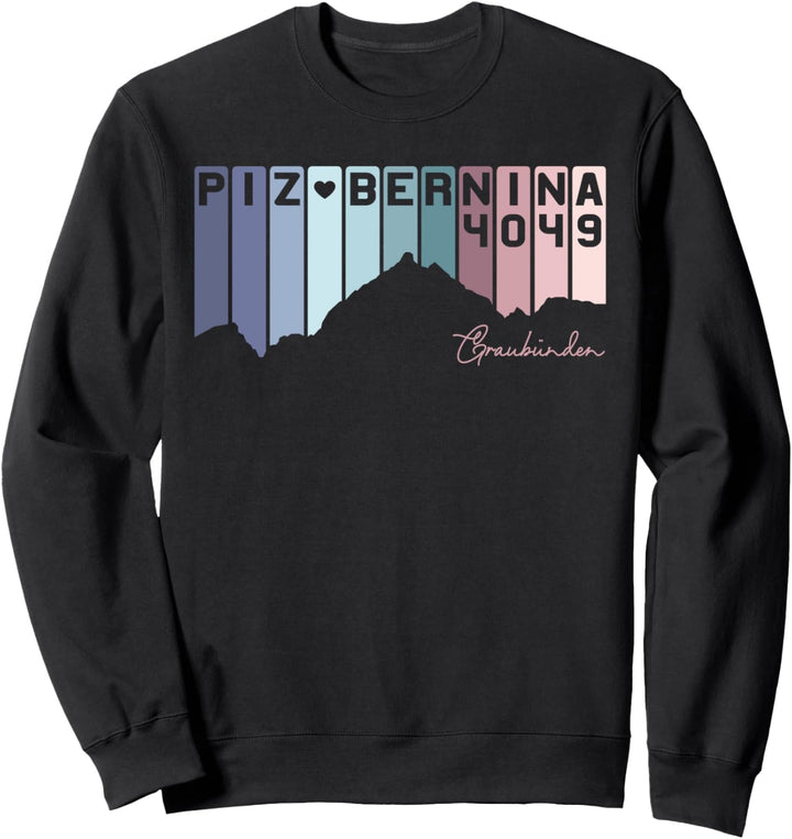 Piz Bernina Bergsteigen Wandern Bergsteigen Geschenke Sweatshirt