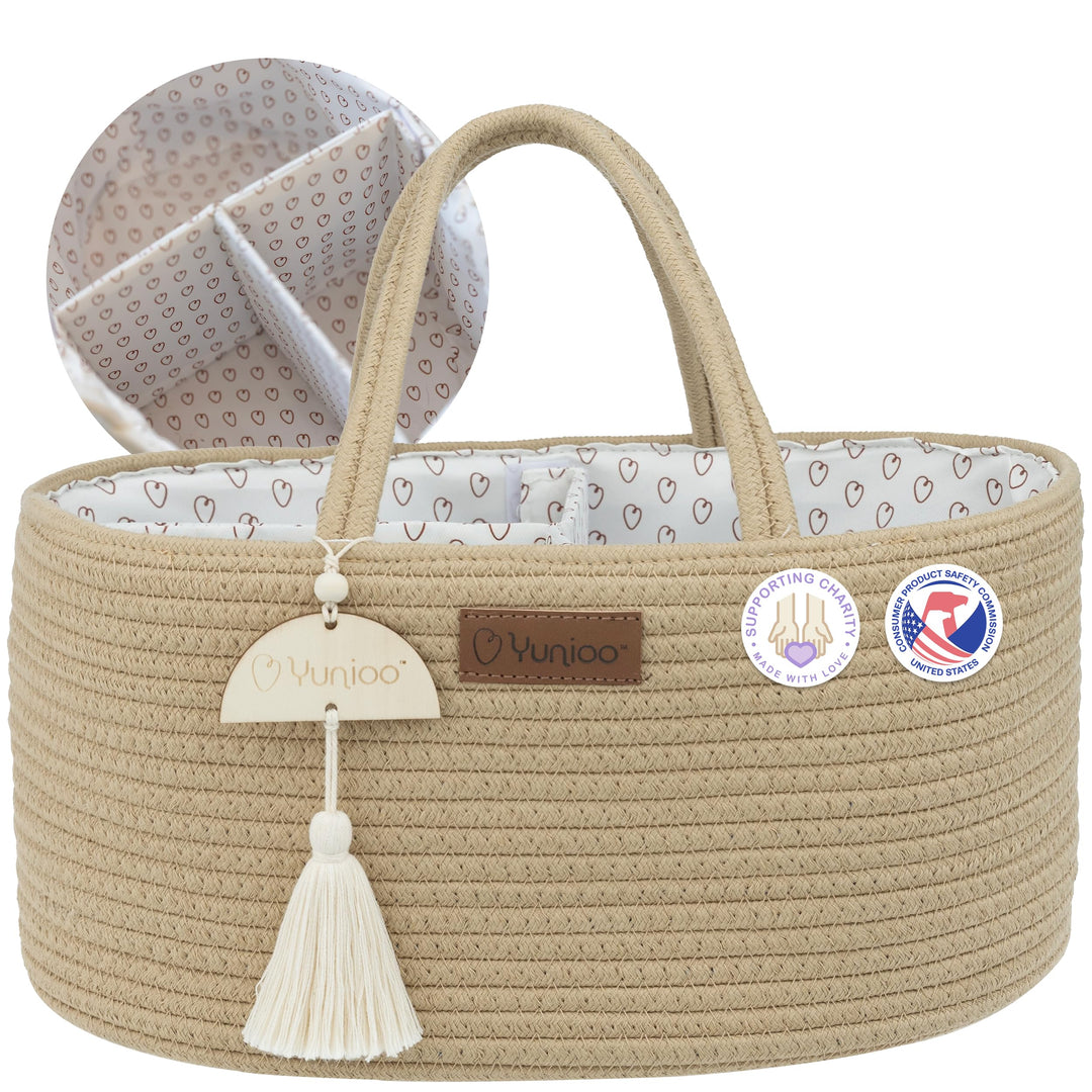 Yunioo Baby Wickel Organizer für Wickelutensilien und Wickeltisch zubehör, Wickeltisch Organizer, Wi
