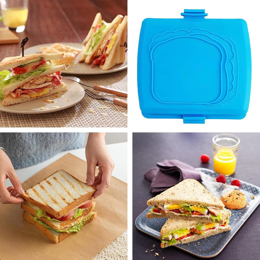 Sandwichmaker Grillkäsezubereiter Blau, Blau