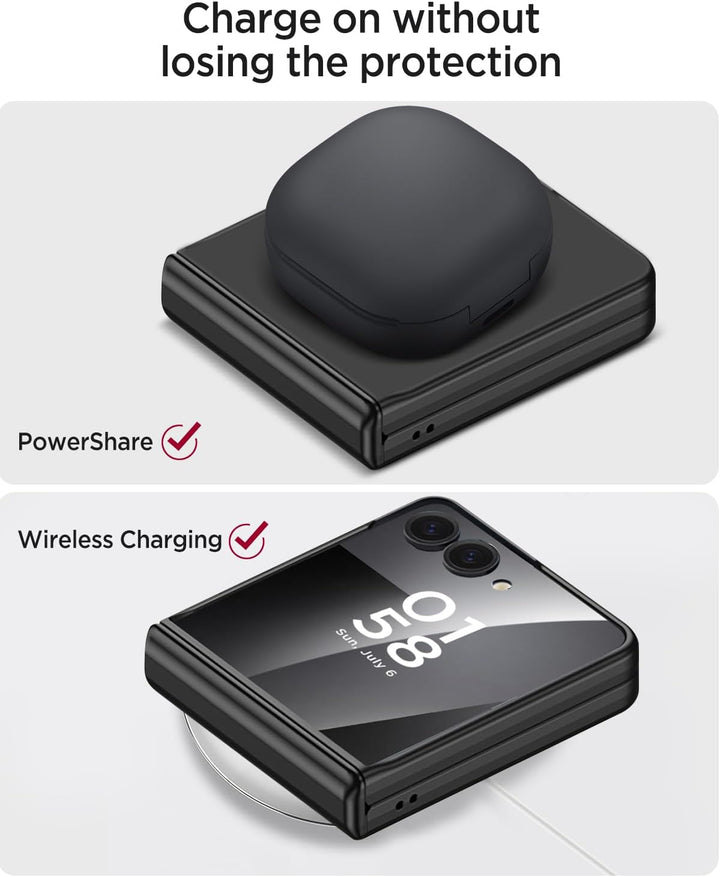 Miimall Kompatibel mit Samsung Galaxy Z Flip 7 Hülle mit Scharnierschutz Magnetischer [Externer Bild