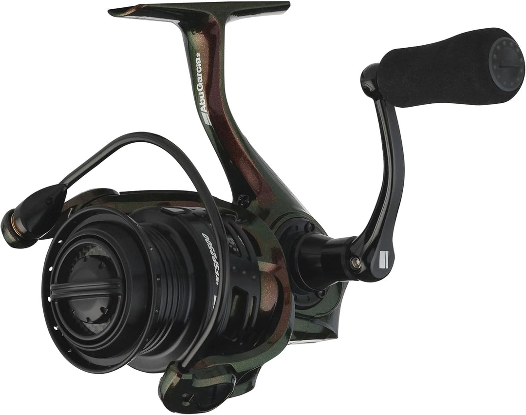 Abu Garcia Revo Ike Stationärrolle - leichte lilafarbene Spinnrolle mit 10 Kugellagern, Drop Shot Ke