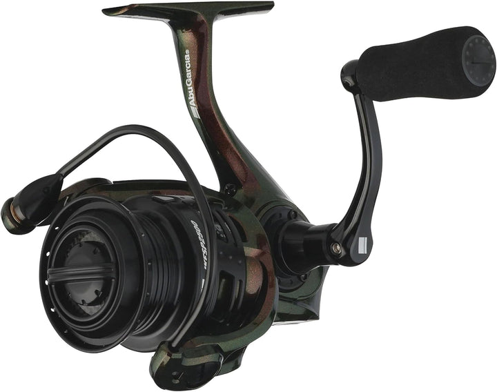 Abu Garcia Revo Ike Stationärrolle - leichte lilafarbene Spinnrolle mit 10 Kugellagern, Drop Shot Ke
