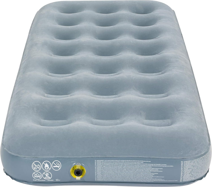 Campingaz Luftbett Quickbed Single - Indoor/Outdoor Luftmatratze eine Person, Velours Gästebett, Kom