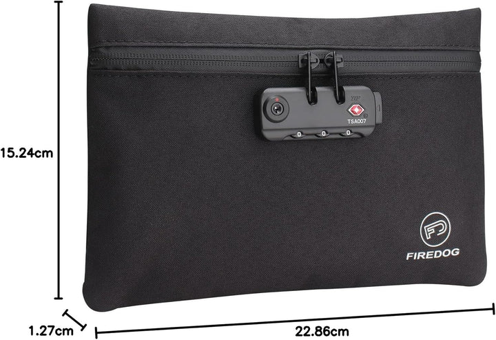 Firedog Geruchsdichte Tasche mit Schloss, 15,2 x 22,9 cm, geruchsdichte Tasche für Reiseaufbewahrung