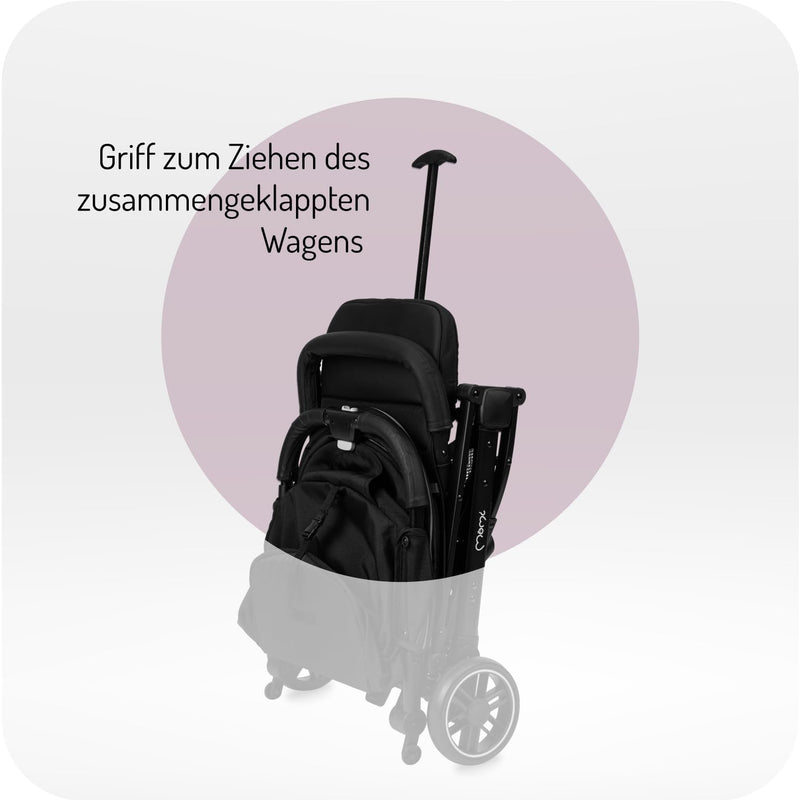 MOMI ESTELLE Kinderwagen für Kinder ab 6 Monat bis zu max. Körpergewicht von 15 kg, H105 x B51 x T75