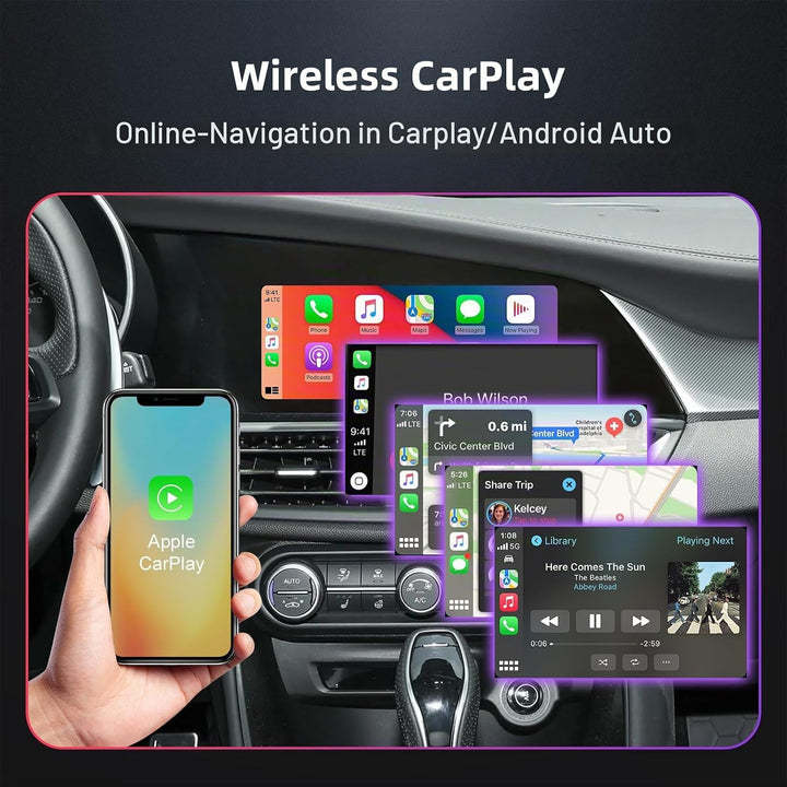 EZoneTronics Wireless CarPlay &amp; Android Auto Retrofit Kit Decoder für Alfa Romeo Giulia Stelvio 2017
