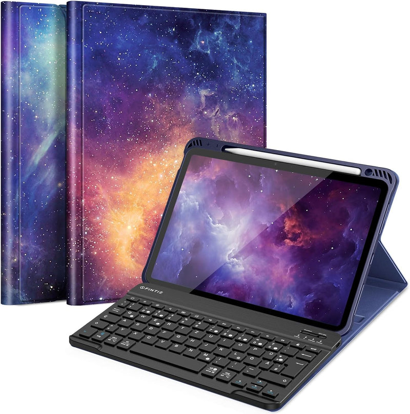 Fintie Tastatur Hülle für iPad Air 5 2022 / iPad Air 4 2020 10.9 Zoll, Schutzhülle mit TPU Rückschal