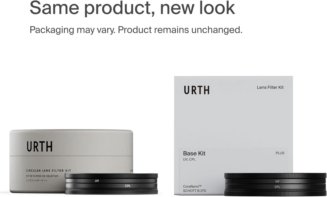 Urth 58 mm UV, Polfilter (CPL), ND8, ND1000 Filter Kit (Plus+) 58 mm Zum Einschrauben, 58 mm Zum Ein