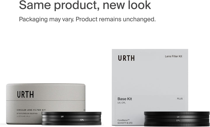 Urth 58 mm UV, Polfilter (CPL), ND8, ND1000 Filter Kit (Plus+) 58 mm Zum Einschrauben, 58 mm Zum Ein