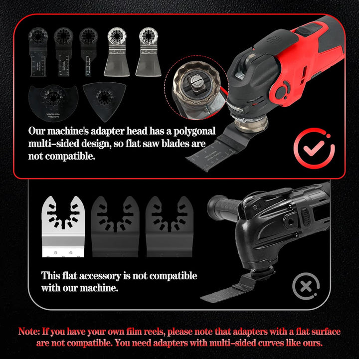Kabellose oszillierende Multifunktionswerkzeuge kompatibel mit Milwaukee M18 18V Akku, 300 W bürsten