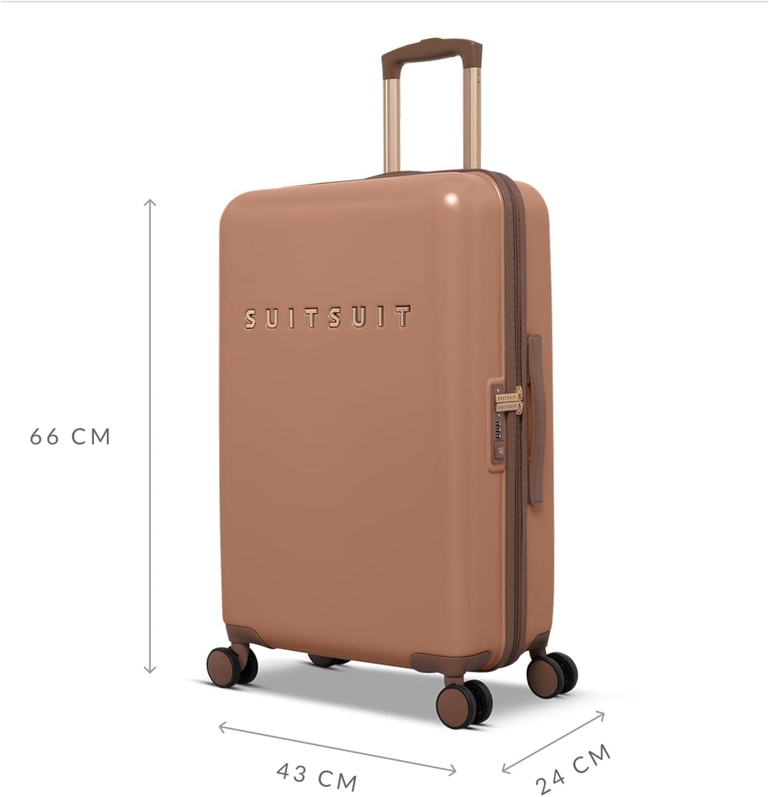 SUITSUIT Koffer Gross 66 cm - Leicht Hartschalen Reisekoffer mit Rollen - TSA-Schloss - 59 L - Fab S