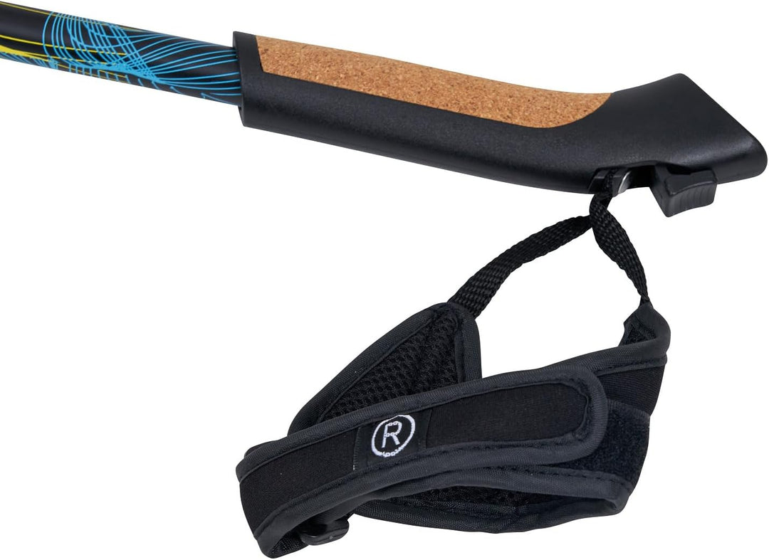 Sport-Thieme Nordic Walking Stöcke | Fixe Stocklänge | Aluminium | Korkgriff | Herausnehmbare Handsc