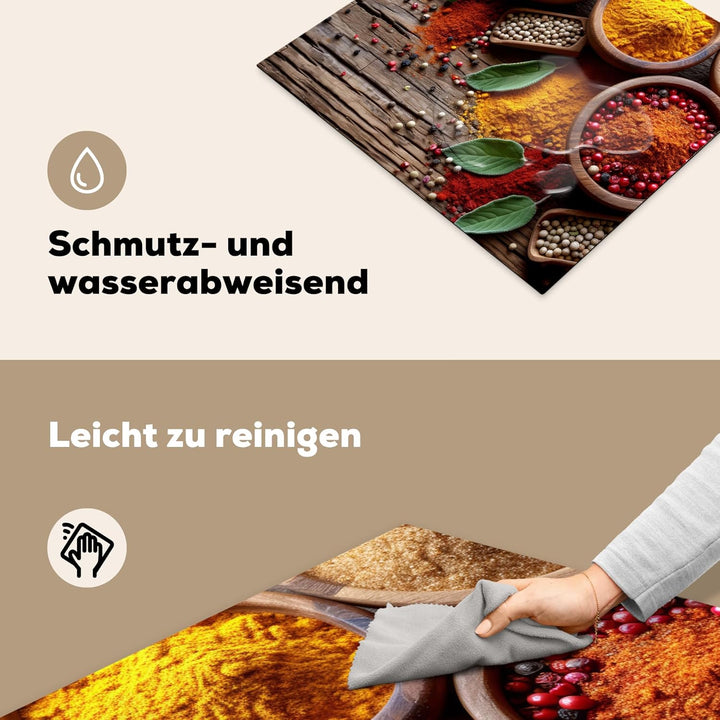 KitchenYeah© Herdabdeckplatte Einteilig Küche Ceranfeld Abdeckplatte Cerankochfeld Abdeckung Indukti