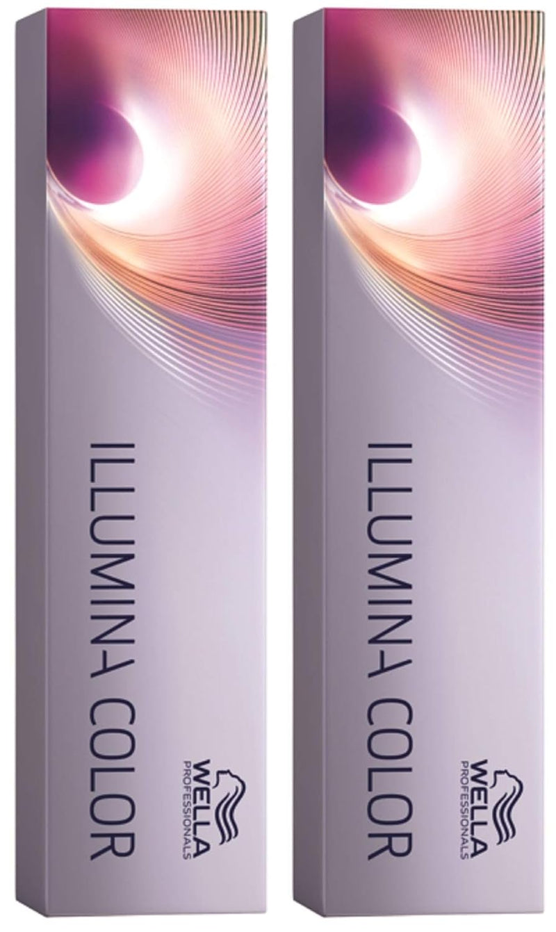 2er Wella Professionals Hell Lichtblond Asch Illumina Color 10/1 60 ml Grau-/weissabdeckung 30 ml (2