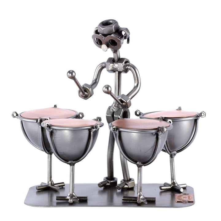 Steelman24 I Schraubenmännchen Pauke I Made in Germany I Handarbeit I Geschenkidee I Stahlfigur I Me