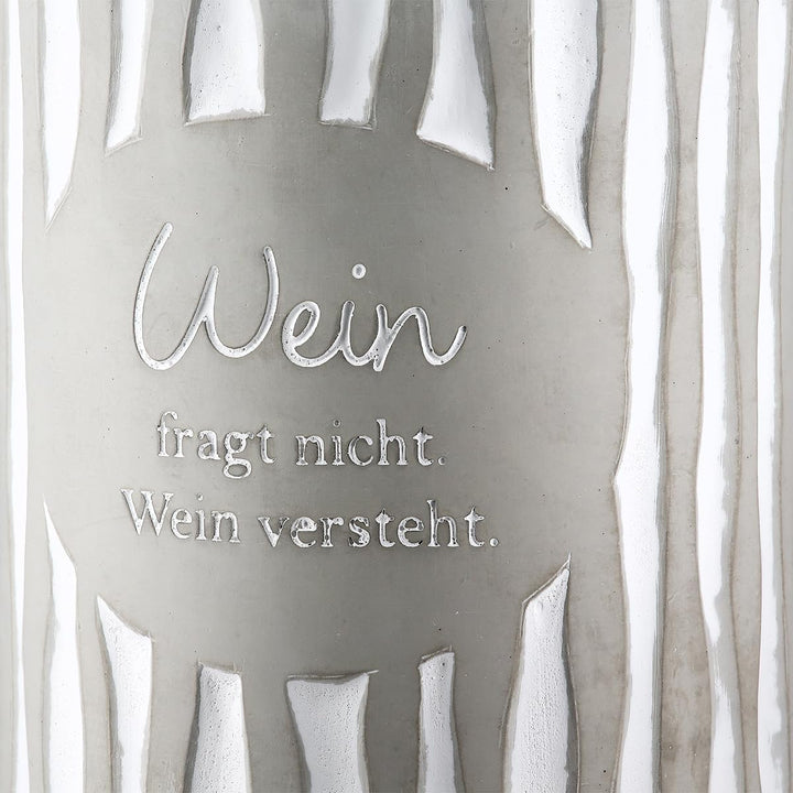 Weinkühler Flaschen Kühler aus Zement - Farbe: Beton Grau Höhe 21,5 cm Ø 13,5 cm – Getränkekühler mi