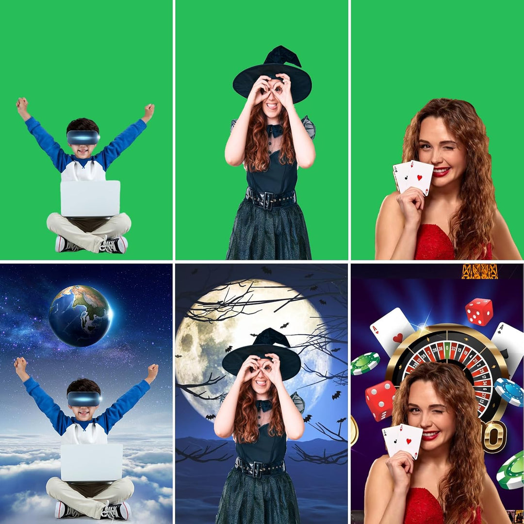 Aoihrraan 230cm Durchmesser Grün Runden Fotografie Hintergrund Rein Grün Hintergrund Geburtstag Part