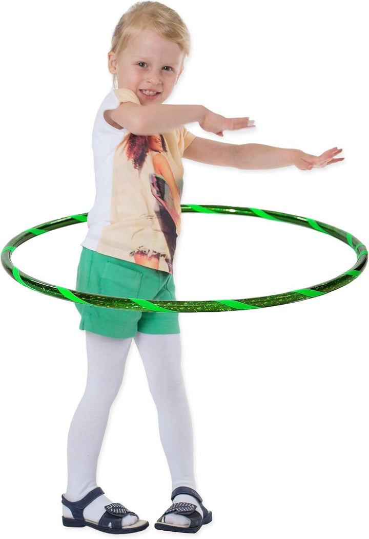 Super Star Kinder Hula Hoop Reifen mit Sternen-Muster Ø70cm Stern-Grün-Grün, Ø70cm Stern-Grün-Grün