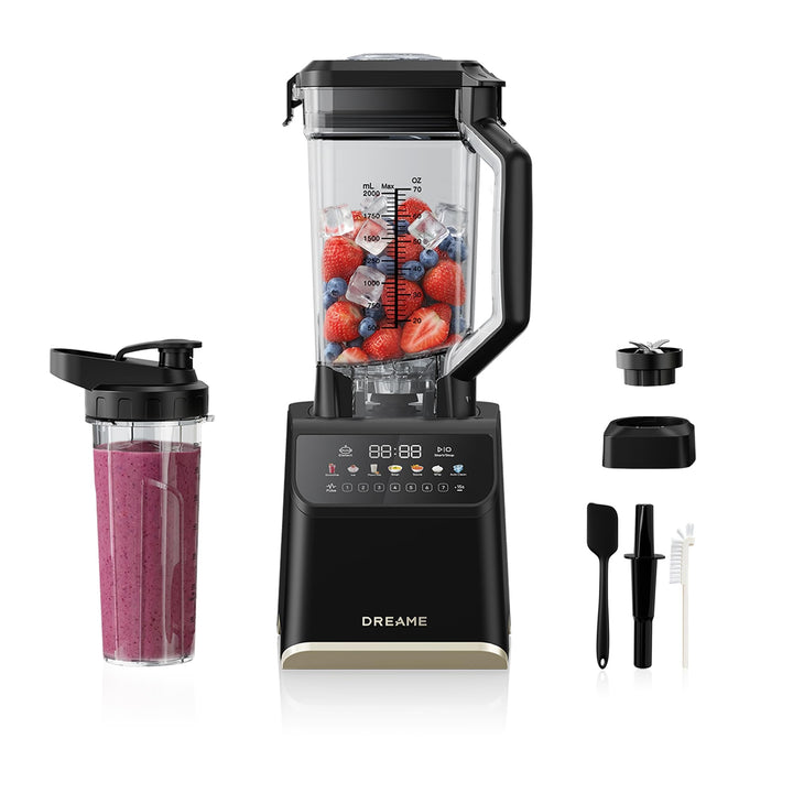 dreame BlendLogic™ Hochleistungs-Mixer, iDetect™-Technologie, 2 Tritan™ Mixbecher (2,0 L & 700 mL),