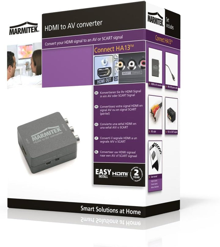 HDMI zu SCART Adapter - Marmitek Connect HA13 - Digital Video Konverter - RCA - Composite - PAL - NT
