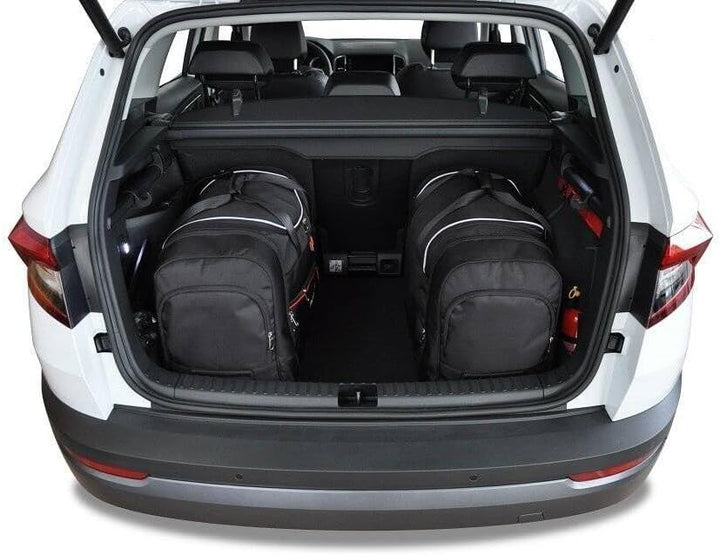 KJUST Dedizierte Kofferraumtaschen 4 STK kompatibel mit Skoda KAROQ I 2017+