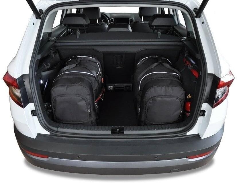 KJUST Dedizierte Kofferraumtaschen 4 STK kompatibel mit Skoda KAROQ I 2017+
