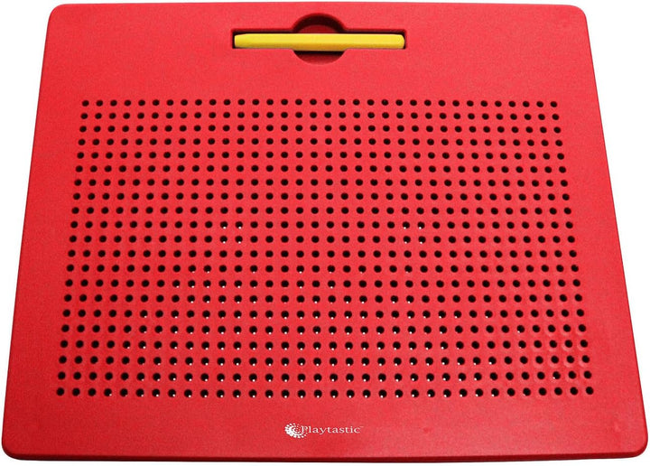 Magnettafeln Kinder: Magnetische Reise-Zeichentafel, Stift & Vorlagen, 31 x 25,5 cm, rot (Maltafeln,