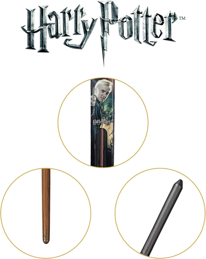 The Noble Collection - Draco Malfoy Wand In A Standard Windowed Box - 13in (34cm) Wizarding World Wa