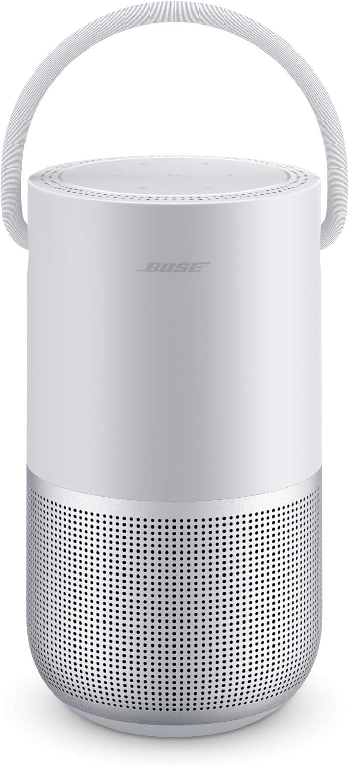 Bose Portable Smart Speaker – mit integrierter Alexa-Sprachsteuerung, in Silber, Silber