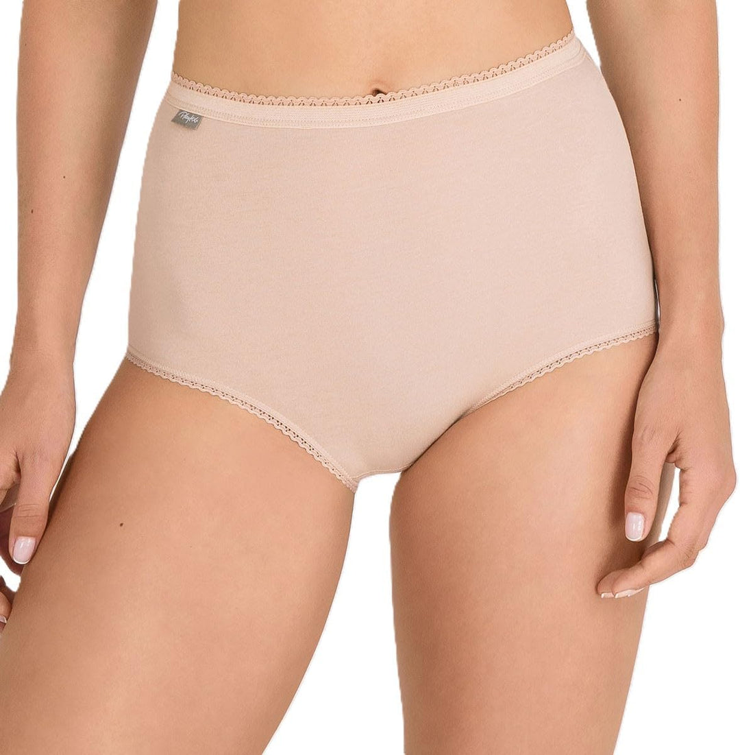 Playtex Damen Essential Cotton Maxi Brief X6 Slip (6er Pack),46, schwarz 56 Skin, 56 Skin