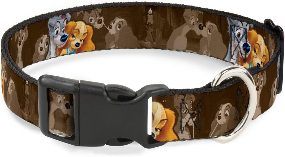 Buckle-Down PC-WDY372-S Kunststoff-Clip-Halsband für Damen und Trampfe, 2-Positionen/Spaghettitüss S