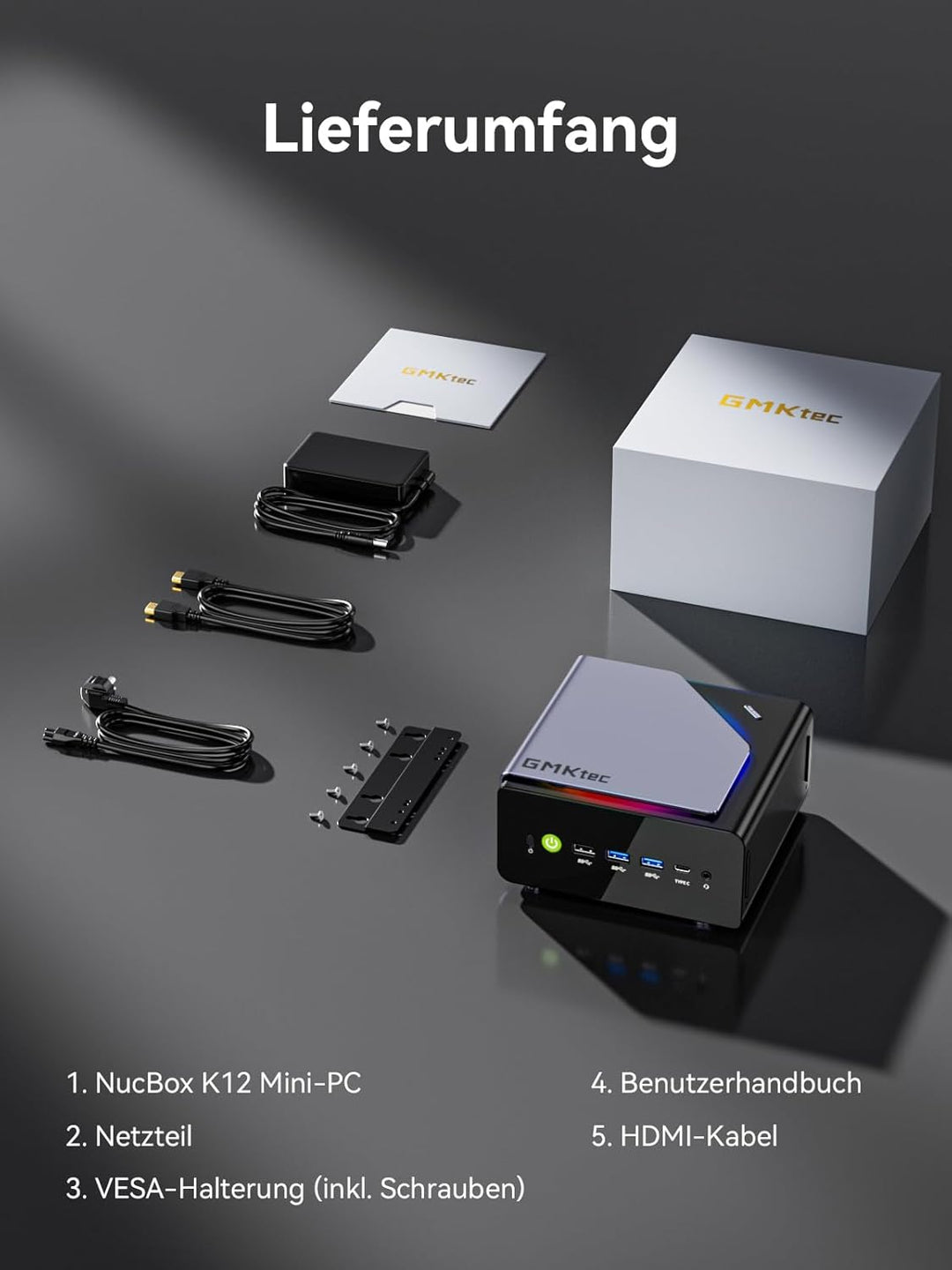 Mini Gaming PC AMD Ryzen 7 H 255 (Upgrade 8745HS, 4.9 GHz), Mini PC barebone (NO DDR, NO SSD) Suppop