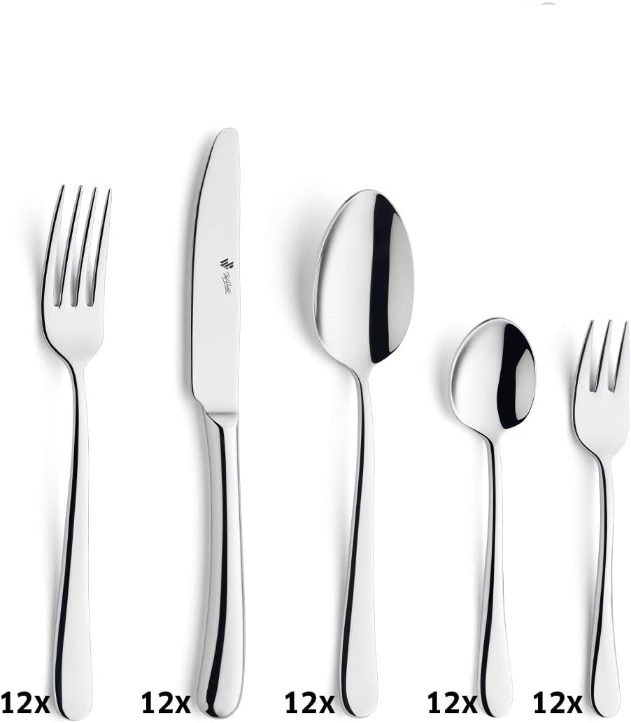 Paul Wirths Besteckset 60-teilig, Blues Poliert