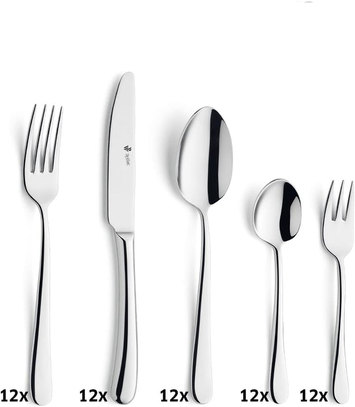 Paul Wirths Besteckset 60-teilig, Blues Poliert