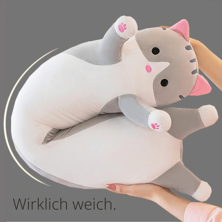 Kekeso Stofftiere Katzen Kissen Lange Kätzchen Süsse Plüschtier Katze Kuscheltier Kawaii Plüsch Sofa