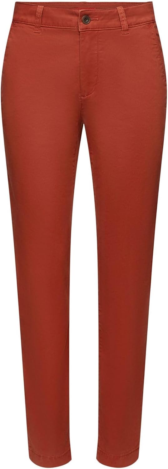 Esprit Damen Sommer Chino Hose 30W / 30L 220/Rust Brown, 30W / 30L 220/Rust Brown