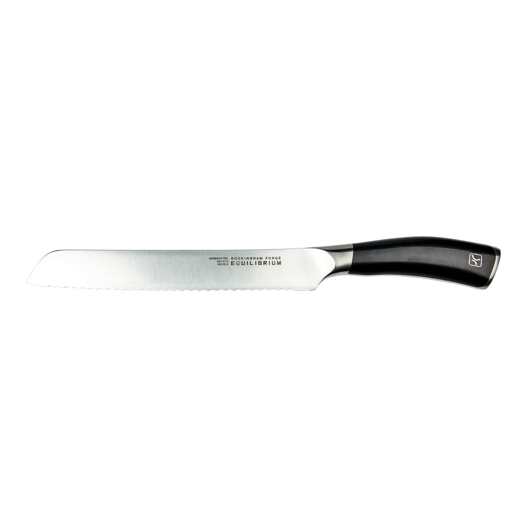Rockingham Forge Equilibrium 8“ Brotmesser mit einer Klinge aus deutschem Edelstahl und einem schwar