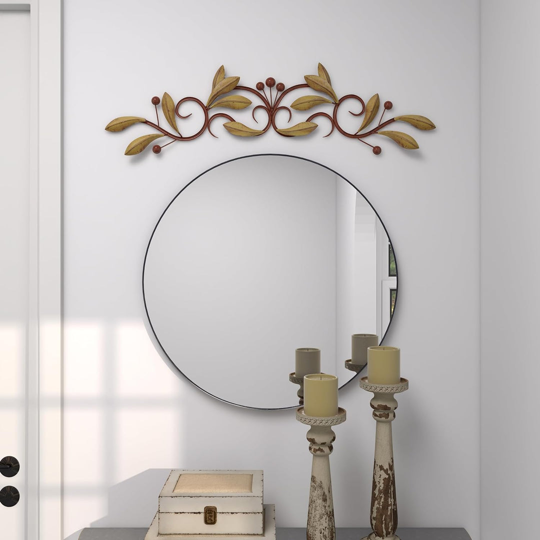 Deco 79 63084 Wanddekoration aus Metall, 78,7 cm breit, 15,2 cm hoch, Grün, 31" x 6", Grün