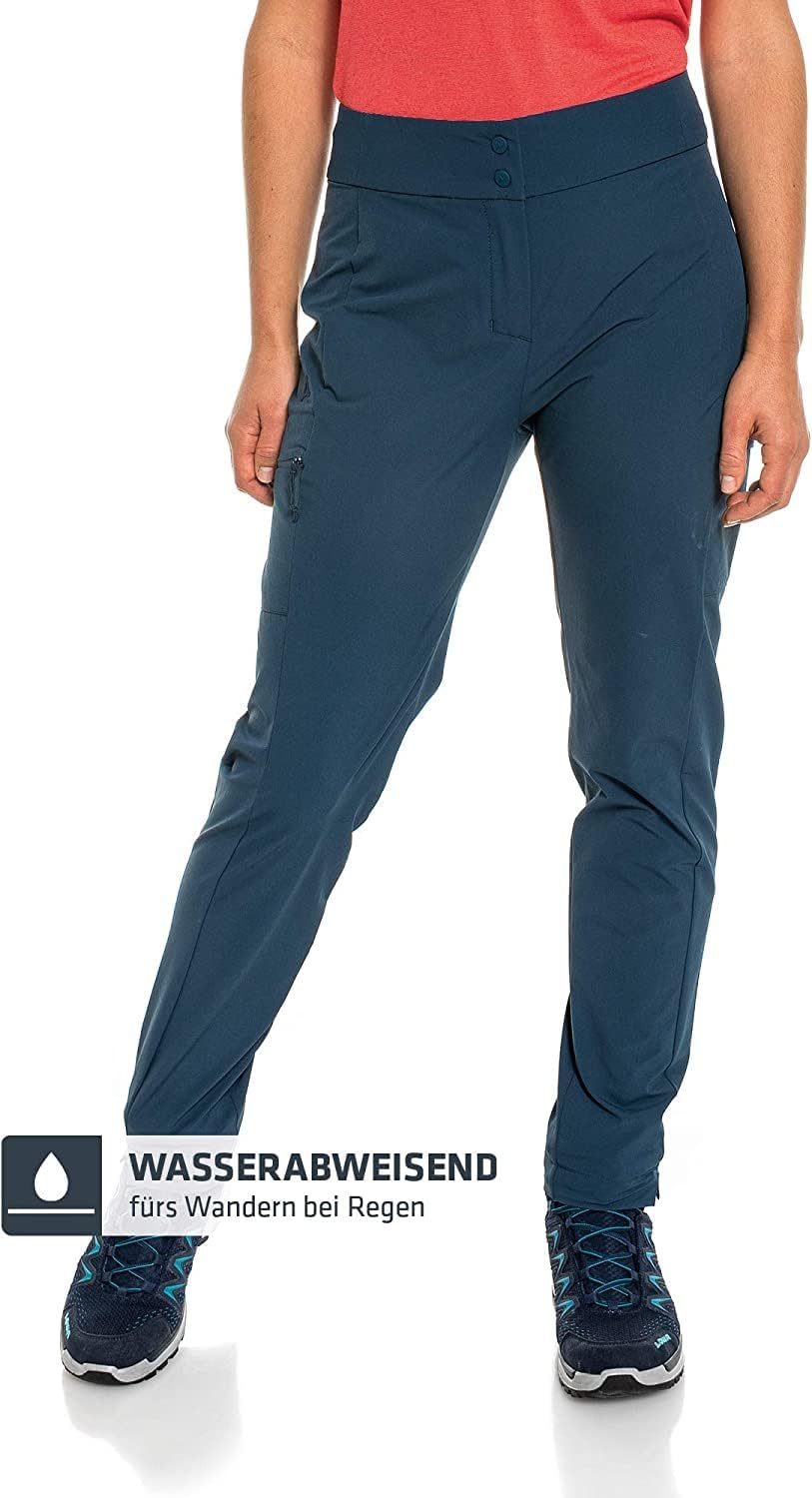 Schöffel Damen Tight Teisenberg L, Wasserabweisende, leichte Sommerhose, robuste Outdoor Hosen mit h