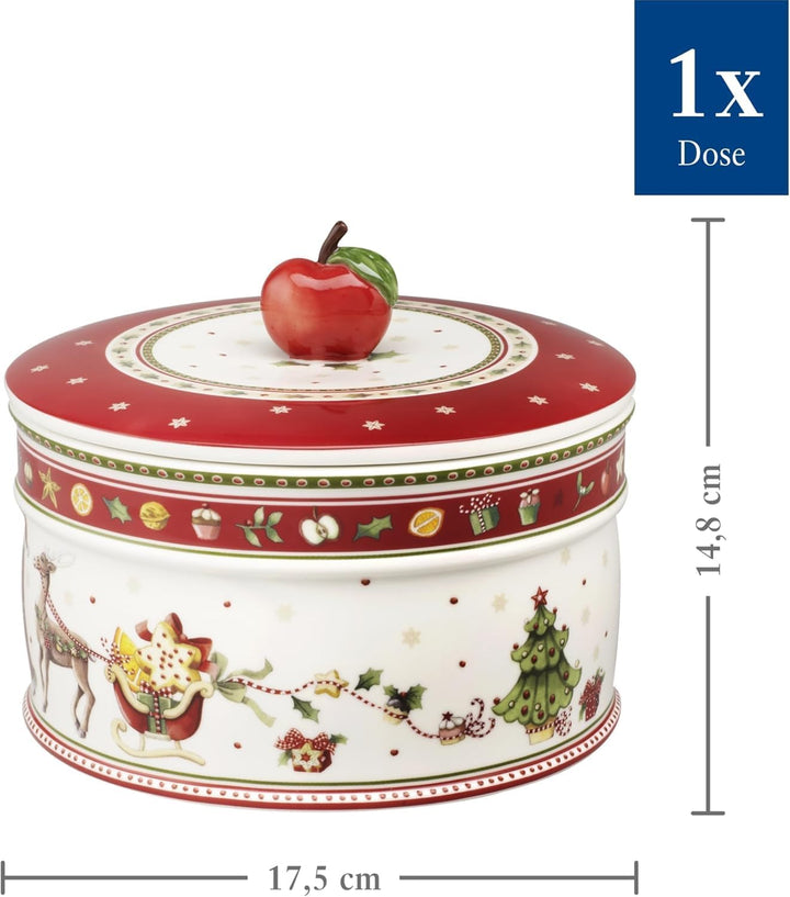 Villeroy &amp; Boch - Winter Bakery Delight Plätzchendose bunt, Gebäckdose Weihnachtlich gross, Keksdose