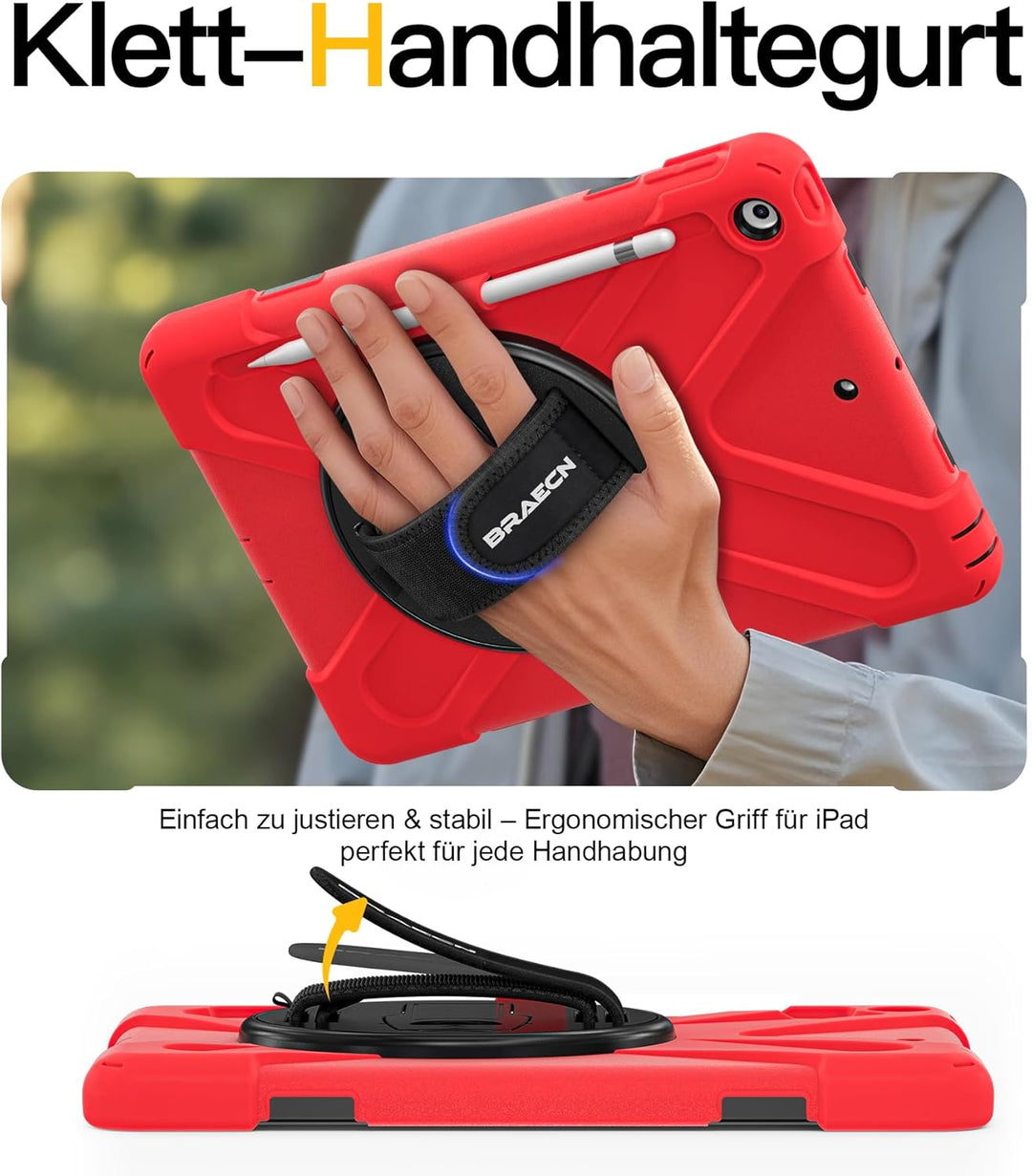 BRAECN Hülle für Neue iPad 10.2 Zoll (iPad 9./8./7. Generation), Robuste Stossfeste Schutzhülle mit
