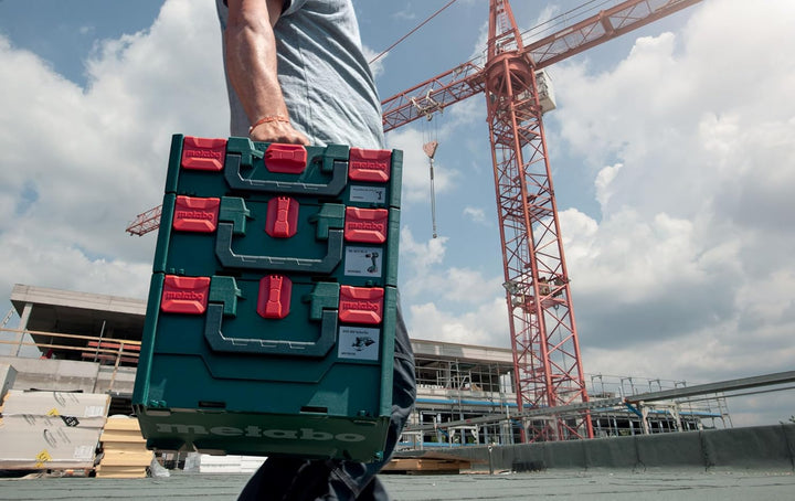 Metabo metaBOX 165 L für Winkelschleifer (626890000) Abmessungen: 496 x 296 x 165 mm, Koffervolumen: